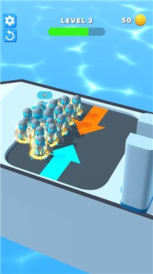 人群奔跑加入冲突