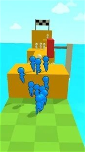 人群登山者手机游戏