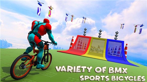 超级英雄BMX自行车赛游戏