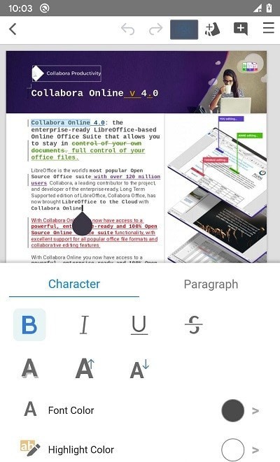 CollaboraOffice app