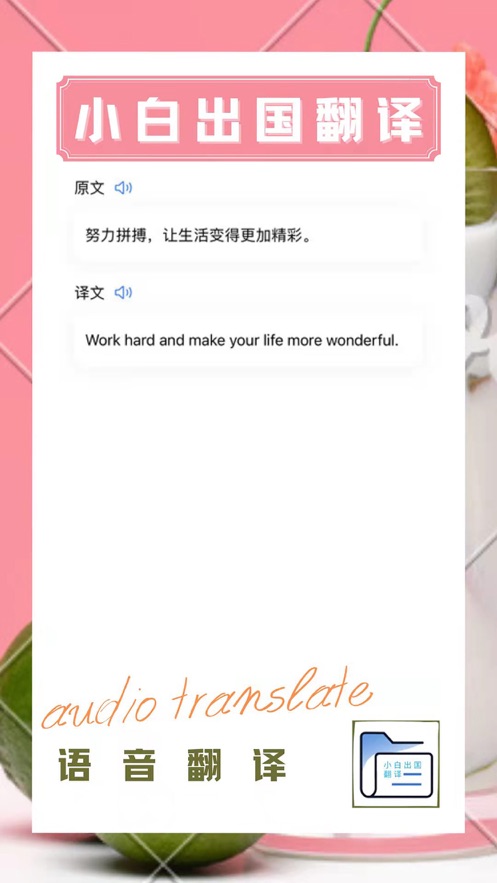 小白出国翻译