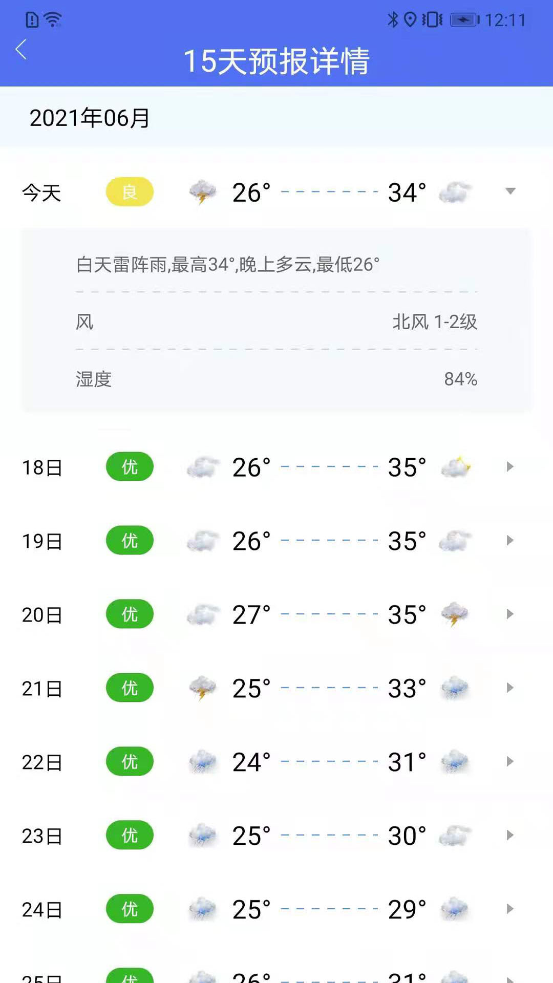 朝夕天气预报app客户端图片1