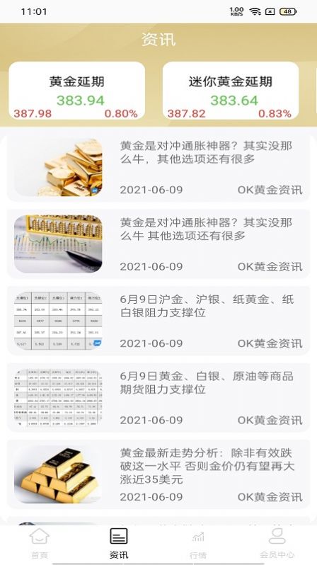 OK黄金资讯app官方版图片1