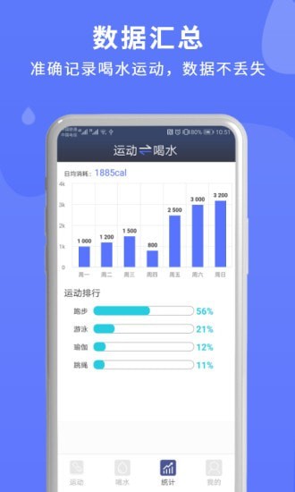 喝水运动提醒APP手机客户端下载