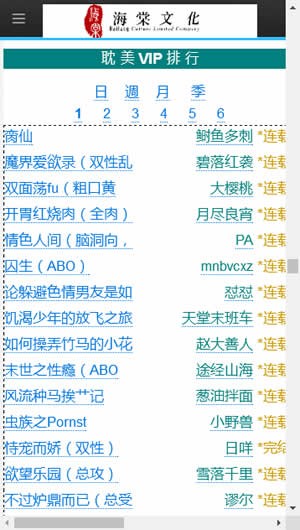 海棠线上文学城入口
