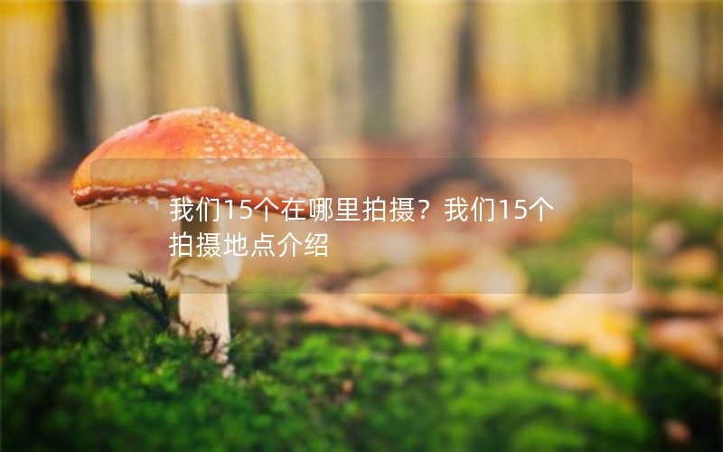 我们15个在哪里拍摄？我们15个拍摄地点介绍