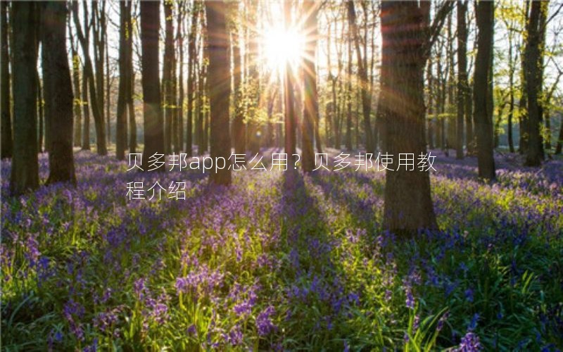 贝多邦app怎么用？贝多邦使用教程介绍