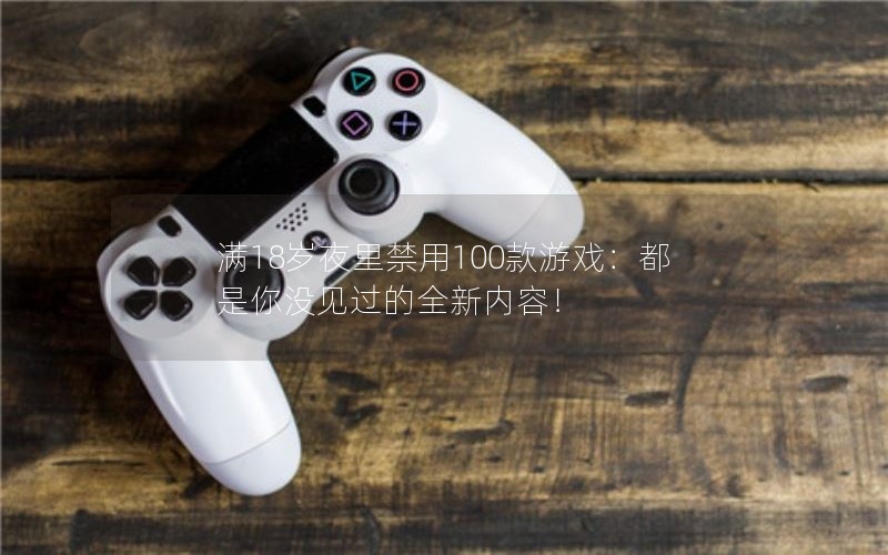 满18岁夜里禁用100款游戏：都是你没见过的全新内容！
