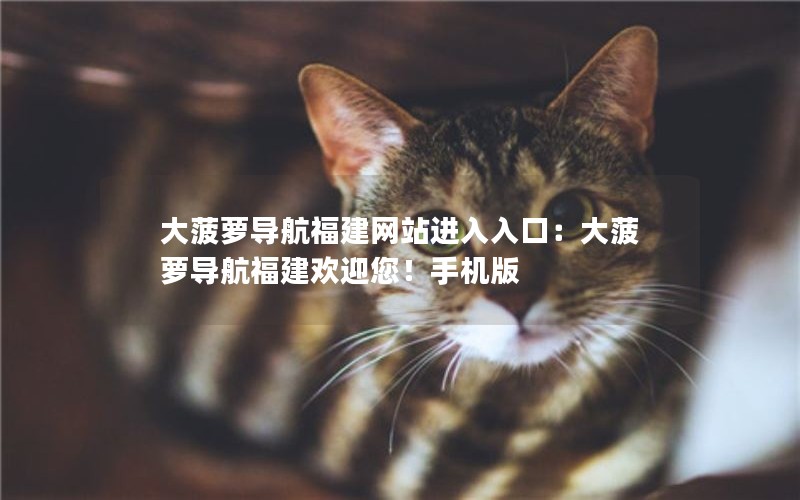 大菠萝导航福建网站进入入口：大菠萝导航福建欢迎您！手机版