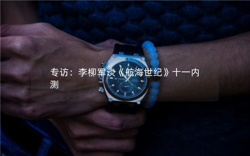 专访：李柳军谈《航海世纪》十一内测