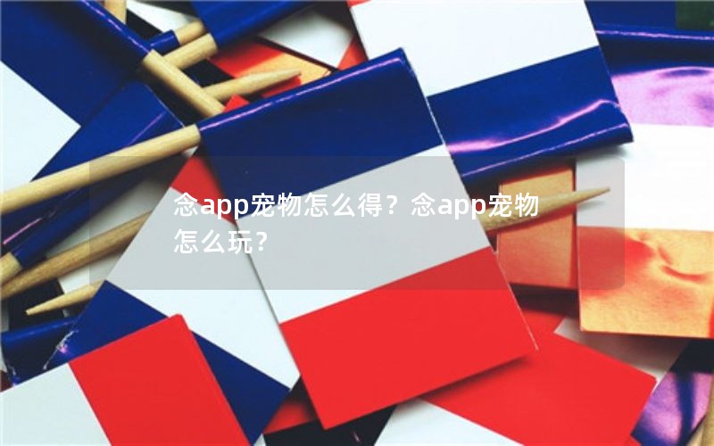 念app宠物怎么得？念app宠物怎么玩？