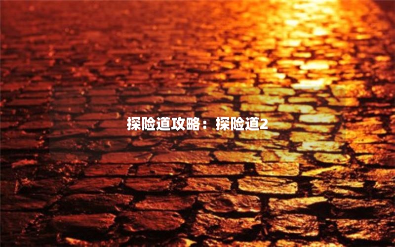 探险道攻略：探险道2