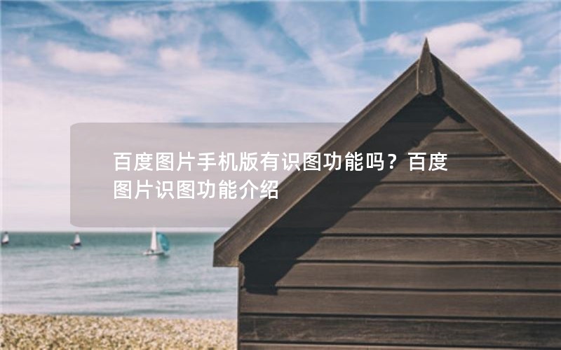 百度图片手机版有识图功能吗？百度图片识图功能介绍