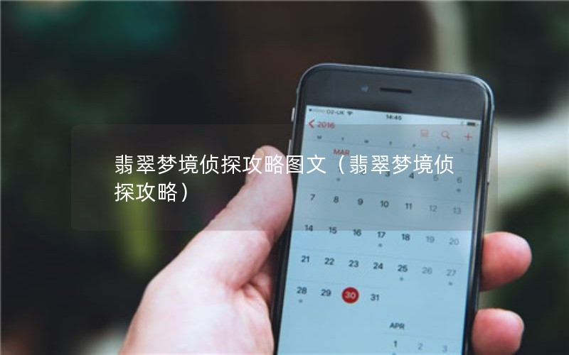 翡翠梦境侦探攻略图文（翡翠梦境侦探攻略）