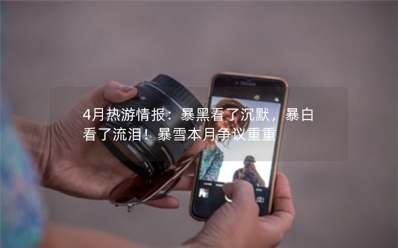 4月热游情报：暴黑看了沉默，暴白看了流泪！暴雪本月争议重重