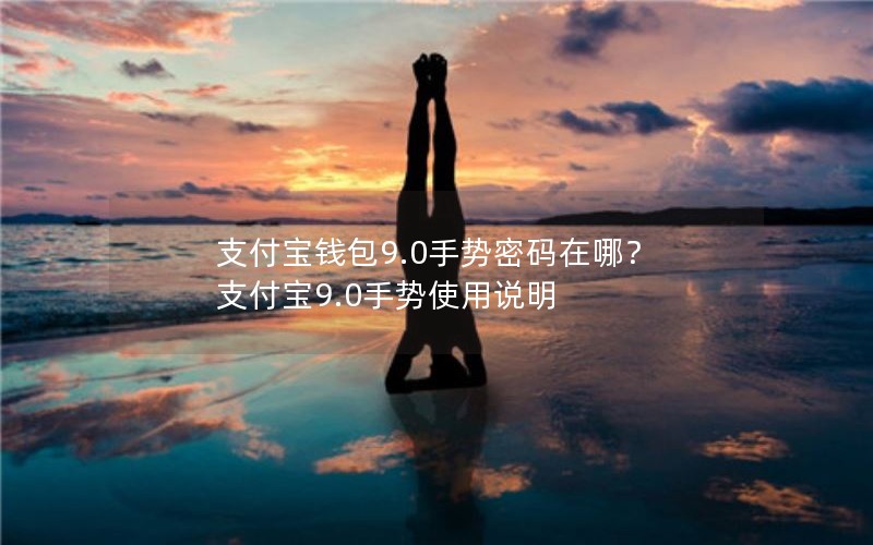支付宝钱包9.0手势密码在哪？ 支付宝9.0手势使用说明