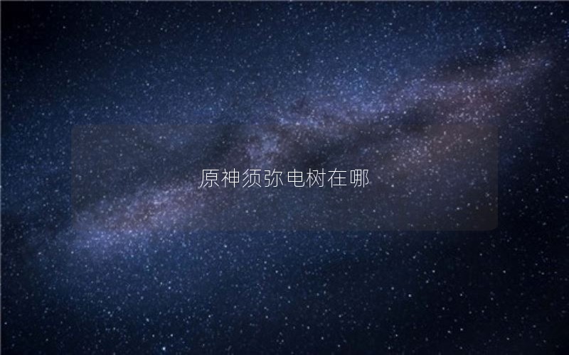 原神须弥电树在哪