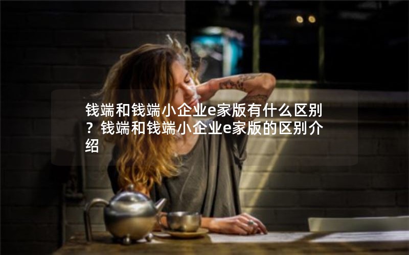 钱端和钱端小企业e家版有什么区别？钱端和钱端小企业e家版的区别介绍