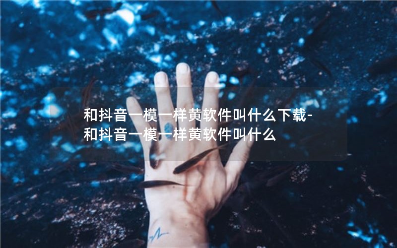 和抖音一模一样黄软件叫什么下载-和抖音一模一样黄软件叫什么