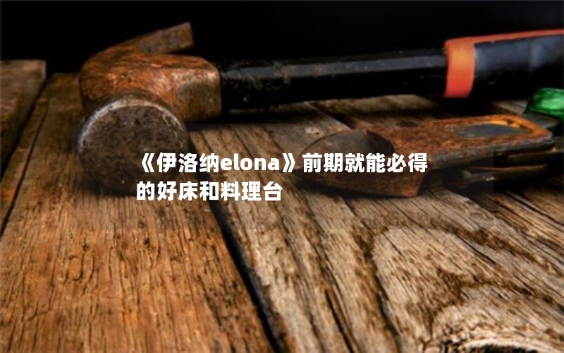 《伊洛纳elona》前期就能必得的好床和料理台