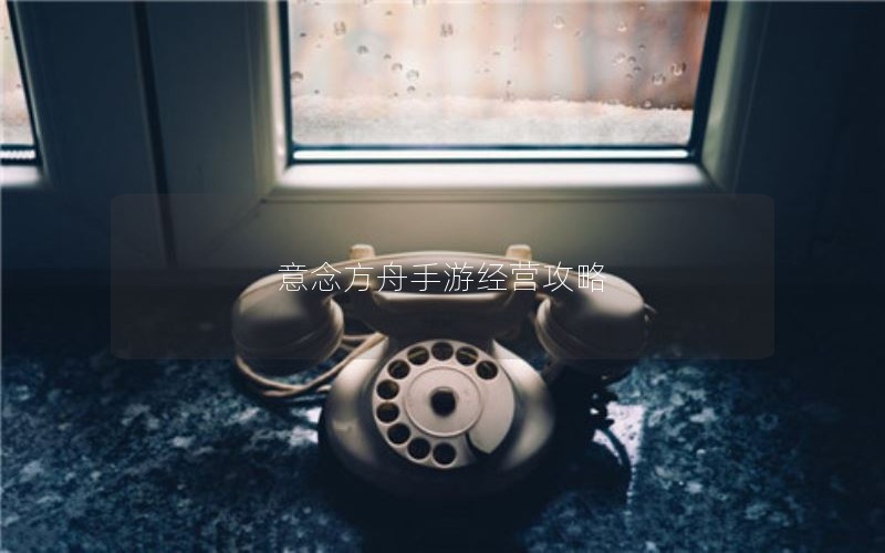 意念方舟手游经营攻略