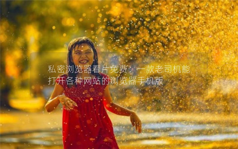 私密浏览器看片免费：一款老司机能打开各种网站的浏览器手机版