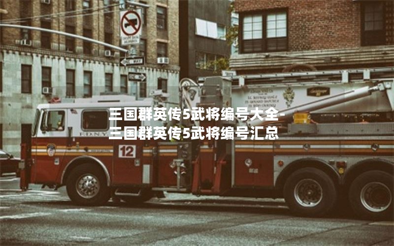 三国群英传5武将编号大全-三国群英传5武将编号汇总