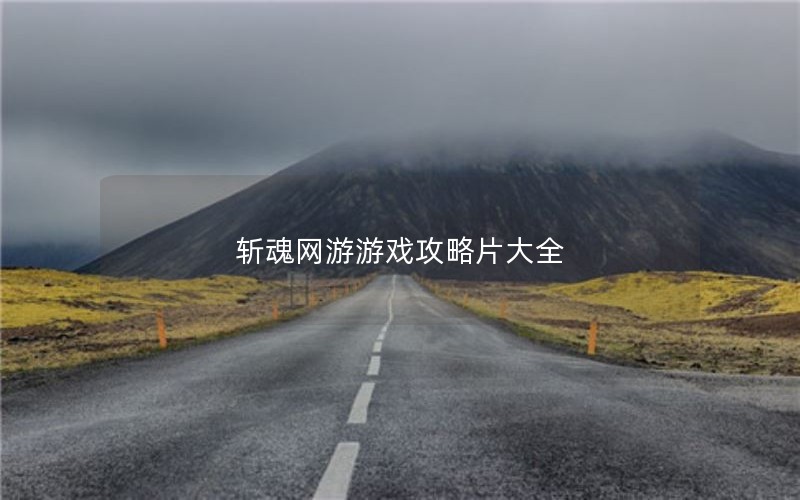 斩魂网游游戏攻略片大全