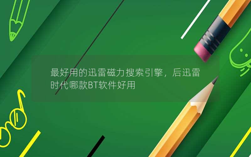 最好用的迅雷磁力搜索引擎，后迅雷时代哪款BT软件好用