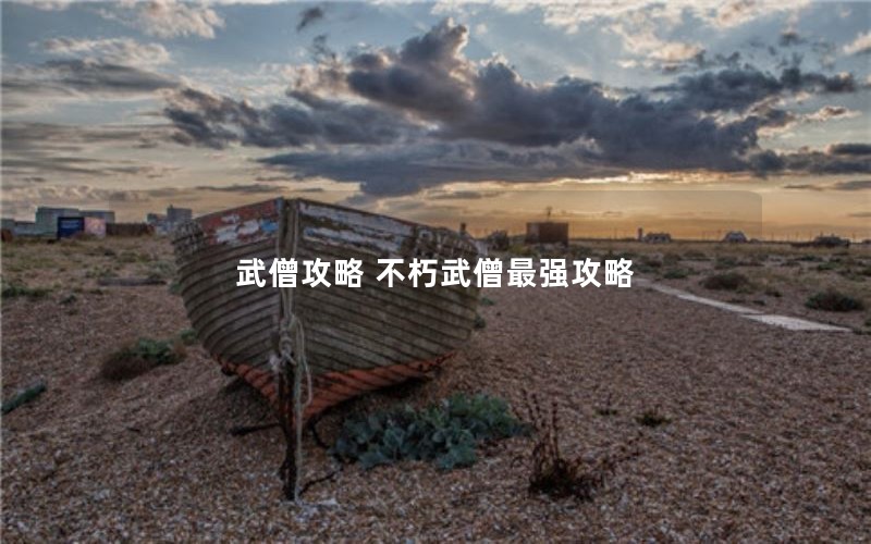 武僧攻略 不朽武僧最强攻略