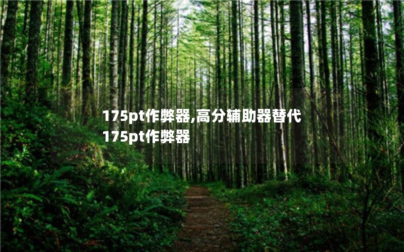 175pt作弊器,高分辅助器替代175pt作弊器
