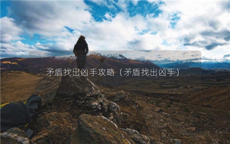 矛盾找出凶手攻略（矛盾找出凶手）
