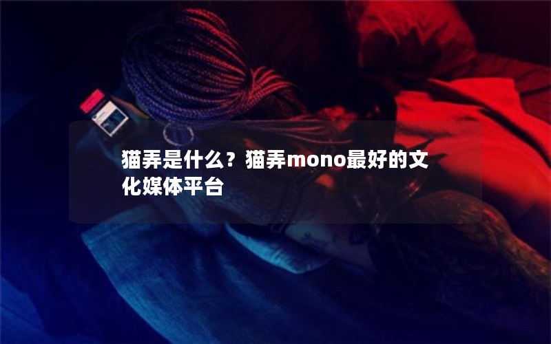 猫弄是什么？猫弄mono最好的文化媒体平台