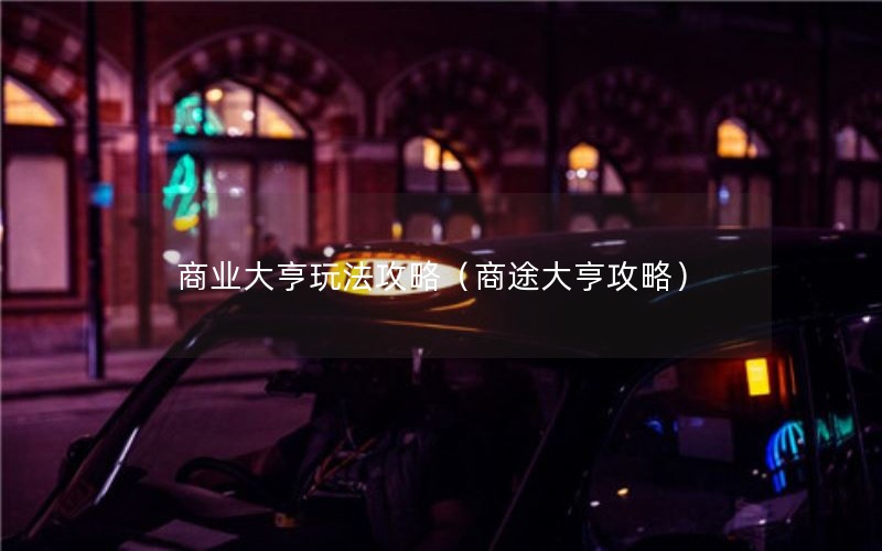 商业大亨玩法攻略（商途大亨攻略）
