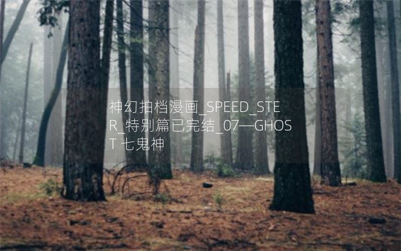 神幻拍档漫画_SPEED_STER_特别篇已完结_07—GHOST 七鬼神