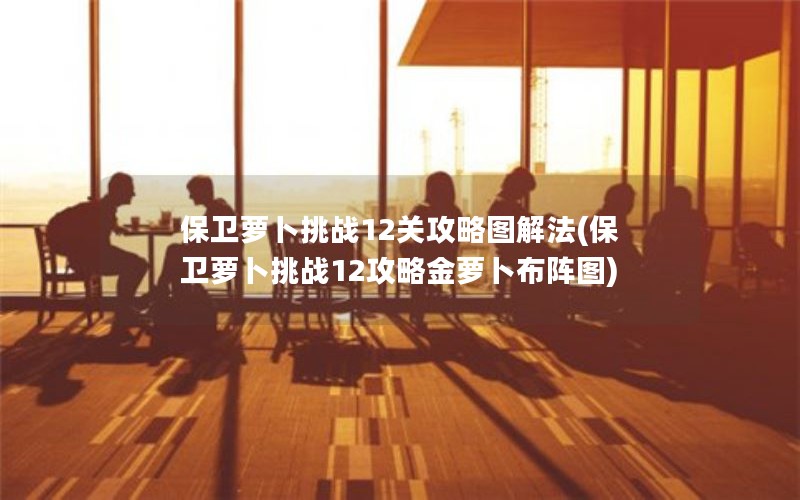 保卫萝卜挑战12关攻略图解法(保卫萝卜挑战12攻略金萝卜布阵图) 保卫萝卜挑战12关攻略图解法(保卫萝卜挑战12攻略金萝卜布阵图)