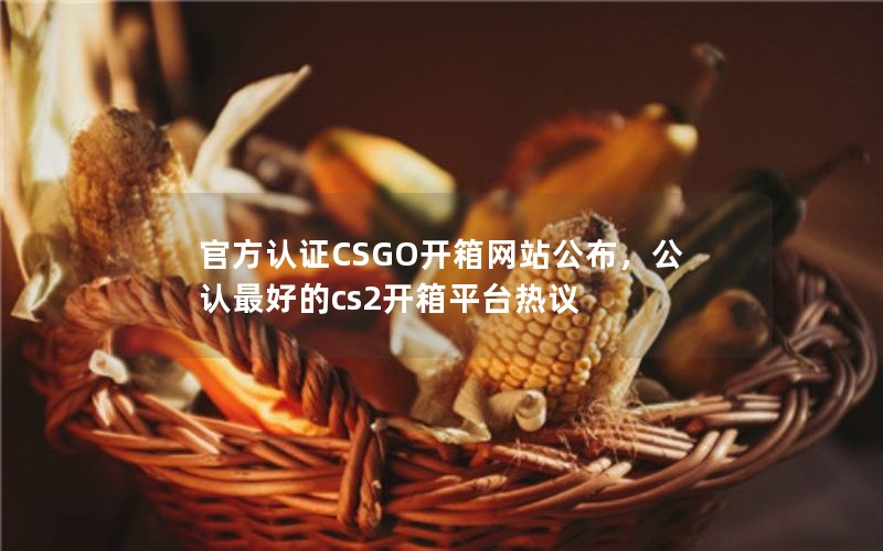 官方认证CSGO开箱网站公布，公认最好的cs2开箱平台热议