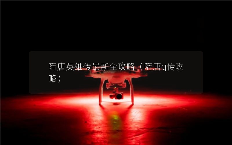 隋唐英雄传最新全攻略（隋唐q传攻略）