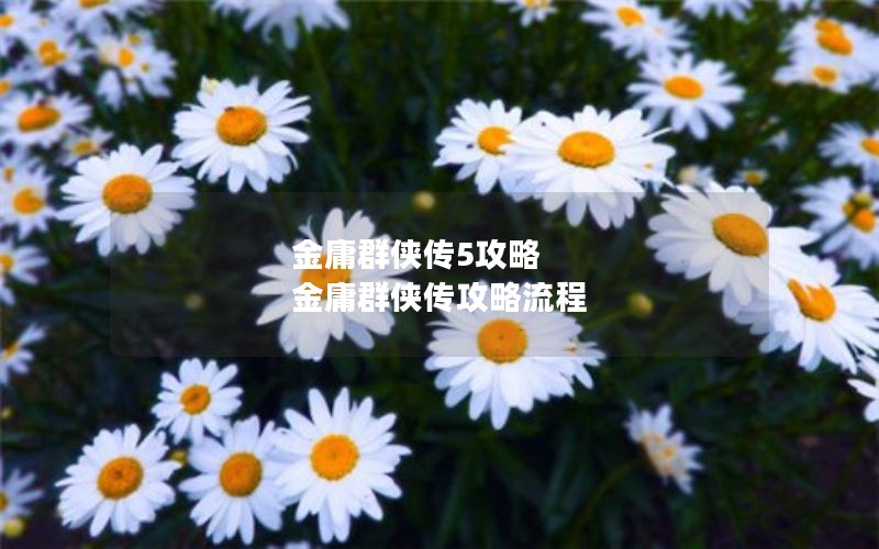 金庸群侠传5攻略 金庸群侠传攻略流程