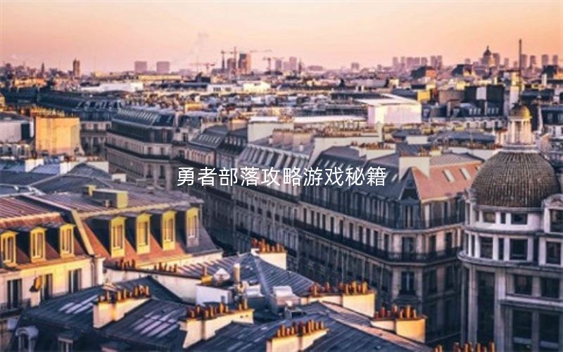 勇者部落攻略游戏秘籍