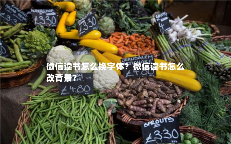 微信读书怎么换字体？微信读书怎么改背景？