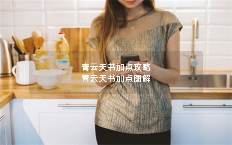 青云天书加点攻略 青云天书加点图解