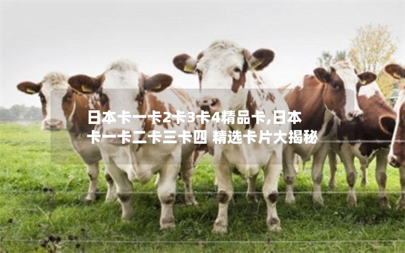 日本卡一卡2卡3卡4精品卡,日本卡一卡二卡三卡四 精选卡片大揭秘 日本卡一卡2卡3卡4精品卡,日本卡一卡二卡三卡四 精选卡片大揭秘