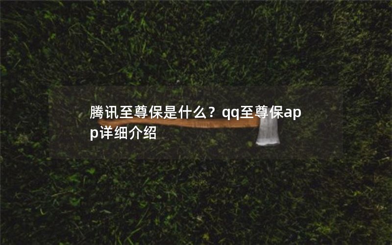 腾讯至尊保是什么？qq至尊保app详细介绍