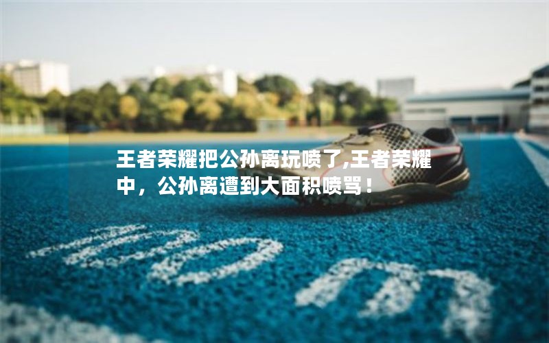 王者荣耀把公孙离玩喷了,王者荣耀中，公孙离遭到大面积喷骂！