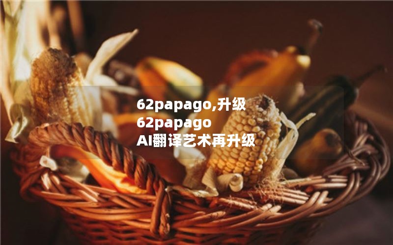 62papago,升级  62papago AI翻译艺术再升级