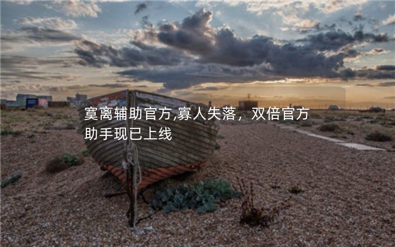 寞离辅助官方,寡人失落，双倍官方助手现已上线