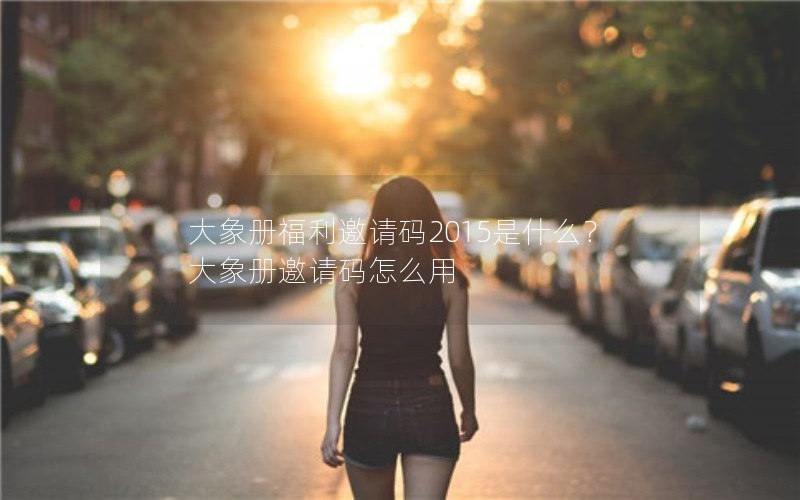 大象册福利邀请码2015是什么?大象册邀请码怎么用 大象册福利邀请码2015是什么?大象册邀请码怎么用