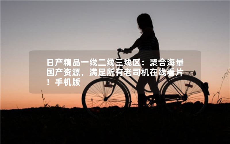 日产精品一线二线三线区：聚合海量国产资源，满足所有老司机在线看片！手机版