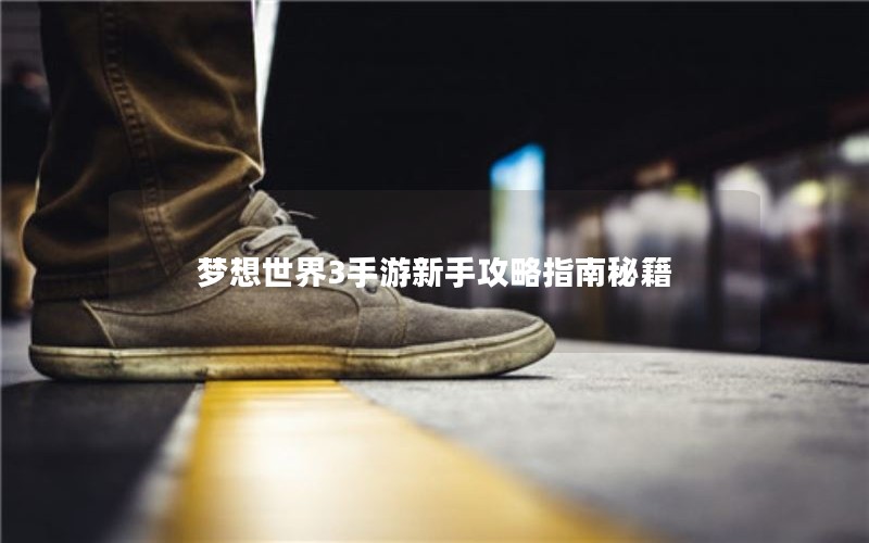 梦想世界3手游新手攻略指南秘籍